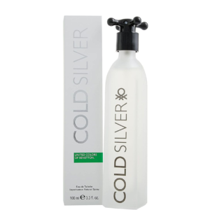 BENETTON COLD SILVER MEN 3.4 OZ EDT SP